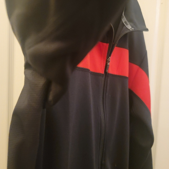 Nike Dri-Fit Track Jacket Men's S fits up to 44" chest EUC Unisex chest stripe - Picture 4 of 5